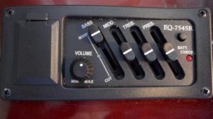 EQ Pre-Amp Pickup Equalizer for Guitar - EQ-7545R