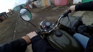 Толян пробует первый раз на мотоцикле УРАЛ! 18+