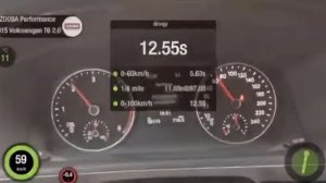 Разгон 0-100 км/ч Volkswagen Multivan T6 2.0TDI CFCA Stage1 (Чип-тюнинг ДВС)