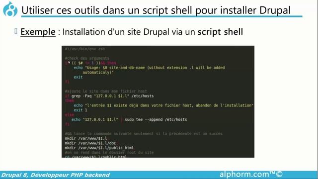 Apprendre Drupal 8, Développeur PHP backend | Outils, utilitaires & installation