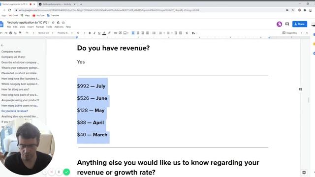 Стартап Vectorly в 4 раз пробует пройти в YCombinator, обзор заявки смотреть онлайн
