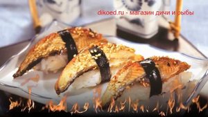 Рецепты из угря - как приготовить угря пошаговый рецепт - Нигири-суши с копчёным угрём за 60 минут