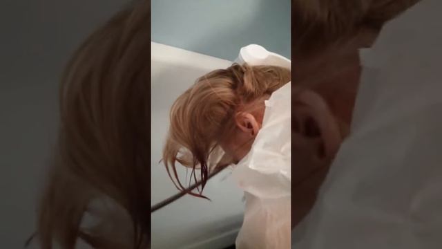 Моей сестре покрасили волосы в персиковый?цвет очень красивый смотреть онлайн