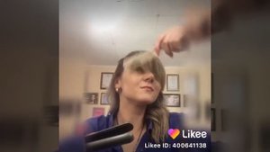 Укладка чёлки утюжком Babyliss