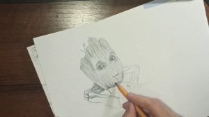 Как нарисовать Грута - срисовываем Грута