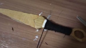 Как сделать нож КУНАЙ из бумаги??!