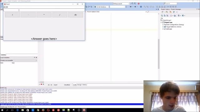 Delphi Programming Series: 20 - Creating A Simple Calculator