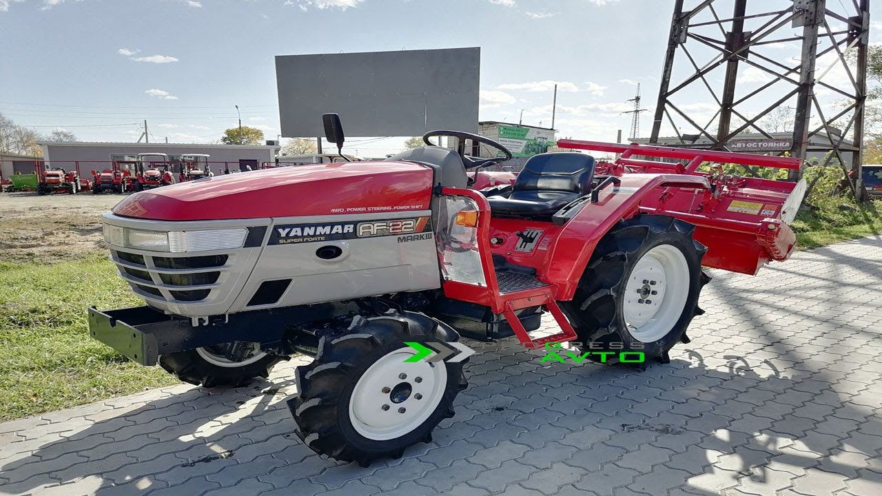 Б/у японский минитрактор Янмар аф22 с документами Yanmar AF22 с ПСМ progress-avto трактора
