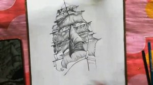 Ship sketch | How to draw ship sketch