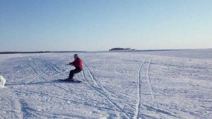 Зимний кайт, парафойл Велосити в слабый ветер