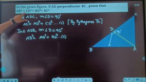 In the given figure, if AD perpendicular BC , prove that  AB2 + CD2 = BD2+ AC2