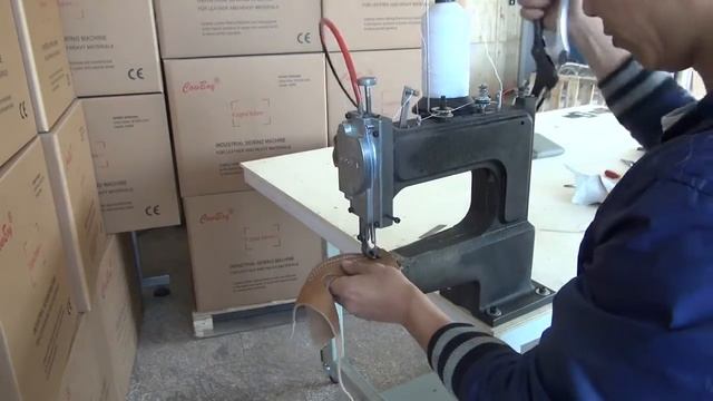 Ручная швейная машинка по коже