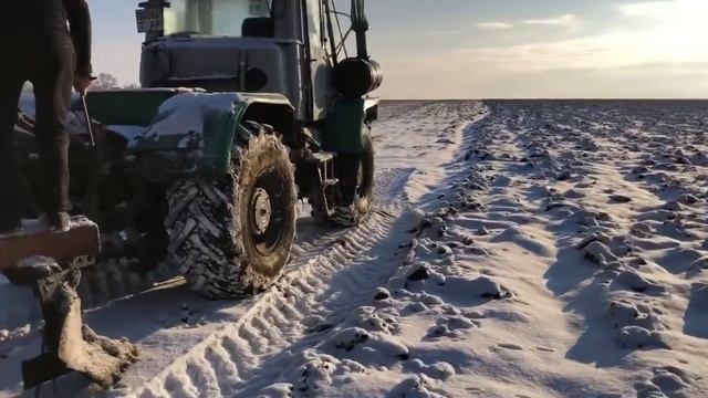 Зимняя пахота часть 2 , Т-150.mp4 смотреть онлайн
