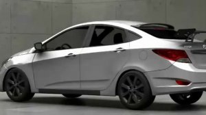 3D Тюнинг Hyundai Accent 2012