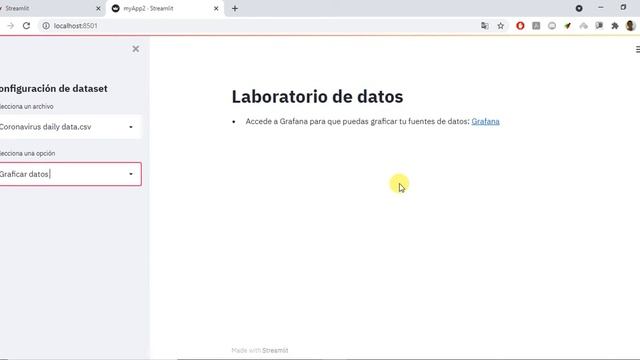 Demo de Stack de Data Science | Docker + Python + Streamlit + Grafana