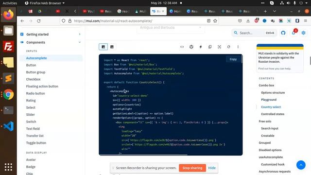 React Material UI | Autocomplete | React Tutorial for Beginners смотреть онлайн