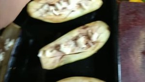 Баклажаны с салом и чесноком!