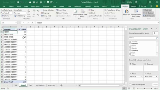 Excel Data Stratification: Grouping Pivot Table into Buckets in Excel - Episode 2101