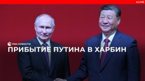 Прибытие Путина в Харбин