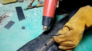 пайка пластиковых лыж снегохода