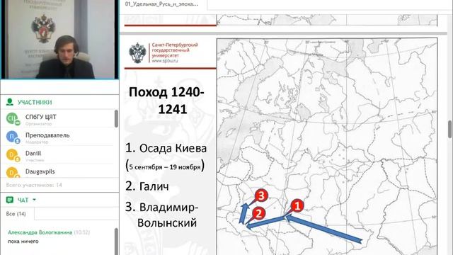 Онлайн школа СПбГУ История Заниятие 3 часть 1 (Удельная Русь и эпоха централизации) смотреть онлайн