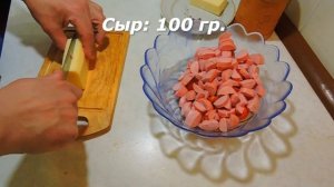 Салат баварский с сосисками. Рецепт салата, быстро и вкусно.