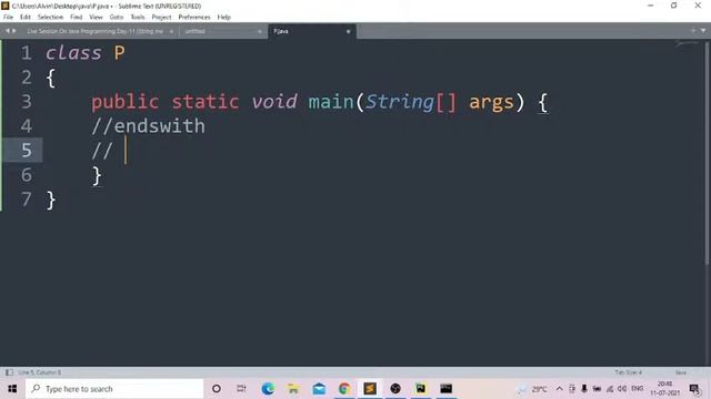 Live Session On Java Programming Day-11 (String method) смотреть онлайн