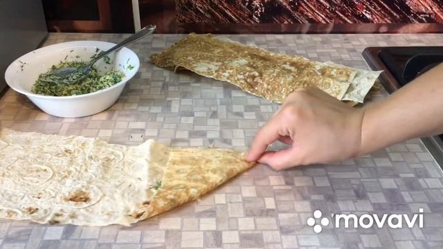 Конвертики из лаваша к чаю