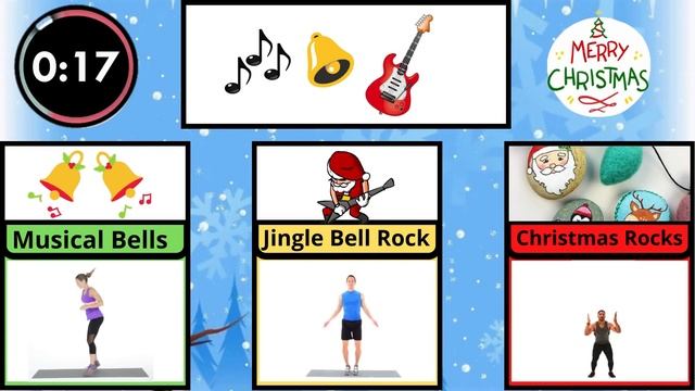 Christmas Emoji Fitness Challenge | Emoji Pictionary Quiz | Winter Holiday Brain Break смотреть онлайн
