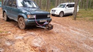 Работа переносной лебедки