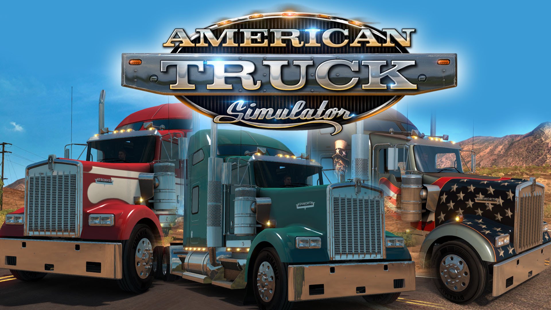 American Truck Simulator доставляю грузы по штатам