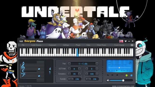 undertale once upon a time Piano Tutorial смотреть онлайн