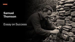 Samuel Thomson Essays - Success v1