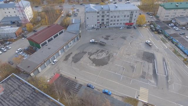 Автодром автошколы ДОСААФ в Сургуте - видео №8 (снято через квадрокоптер) смотреть онлайн