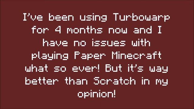 Turbowarp is better than Scratch (for Paper Minecraft users) - RedstoneFun! смотреть онлайн