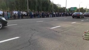 Последний траурный кортеж Ислама Абдуганиевича Каримов...