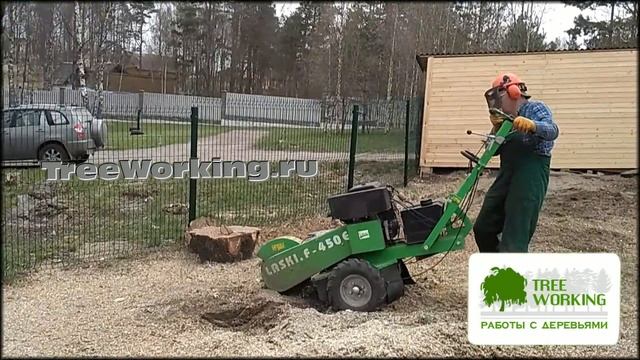 TreeWorking - Дробление пней