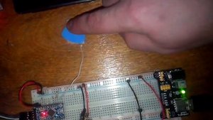 Arduino емкостная кнопка