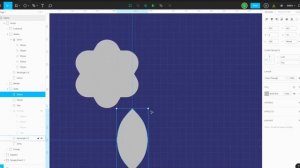 Как сделать иконку цветок в Figma.