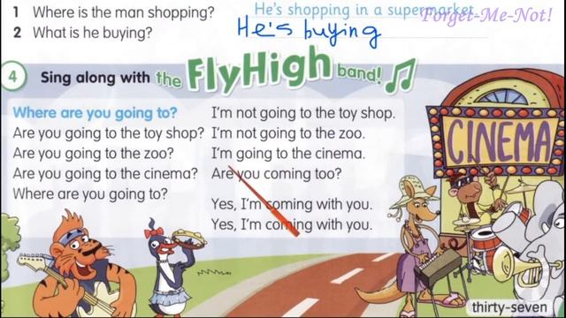 Fly High 3☺ Lesson 11✅Are You Going to Town ☺Present Continuous pp 36 37& Activity Book✔Відеоурок