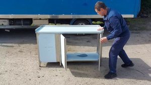 Стол тумба из пищевой нержавеющей стали