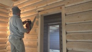 Обсада (окосячка) в деревянном доме