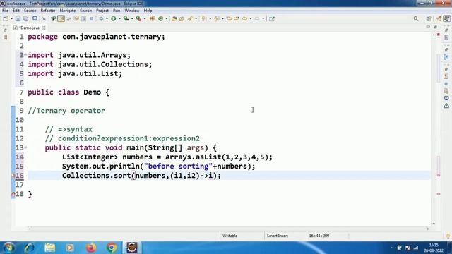 Ternary Operator Using Lambda Expression || JavaTutorials || @javaeplanet5250  #corejava #java #jdk