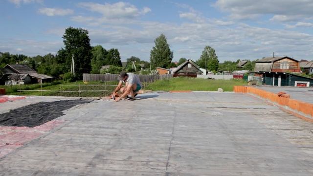Гидроизоляция (полиэтилен) опалубки монолитного перекрытия смотреть онлайн