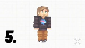 Mr Beast minecraft skin for free! [links are on the description] #shorts