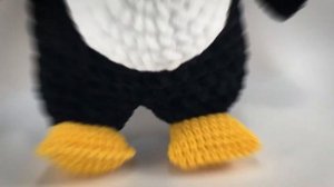 Вязаный пингвин крючком