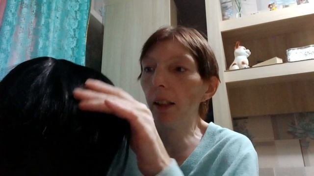 Обзор на чёрный парик из Джума