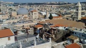 Обзор со смотровой площадки башни Давида. Иерусалим