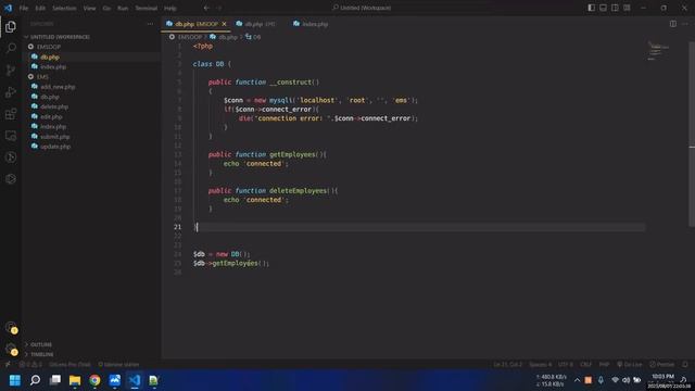 PHP MySQL Database Live Class | PHP Basic Tutorial | Class 24 part1 | Web Development (PHP OOP CRUD