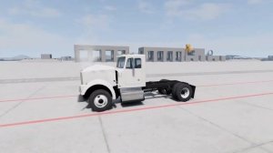 краш тест грузовика из BeamNG Drive